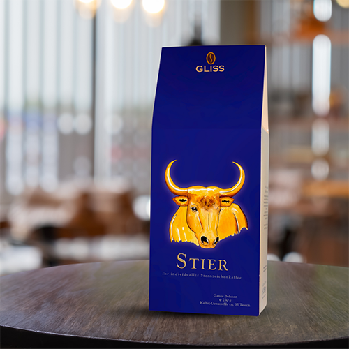 Stier Sternzeichenkaffee gliss